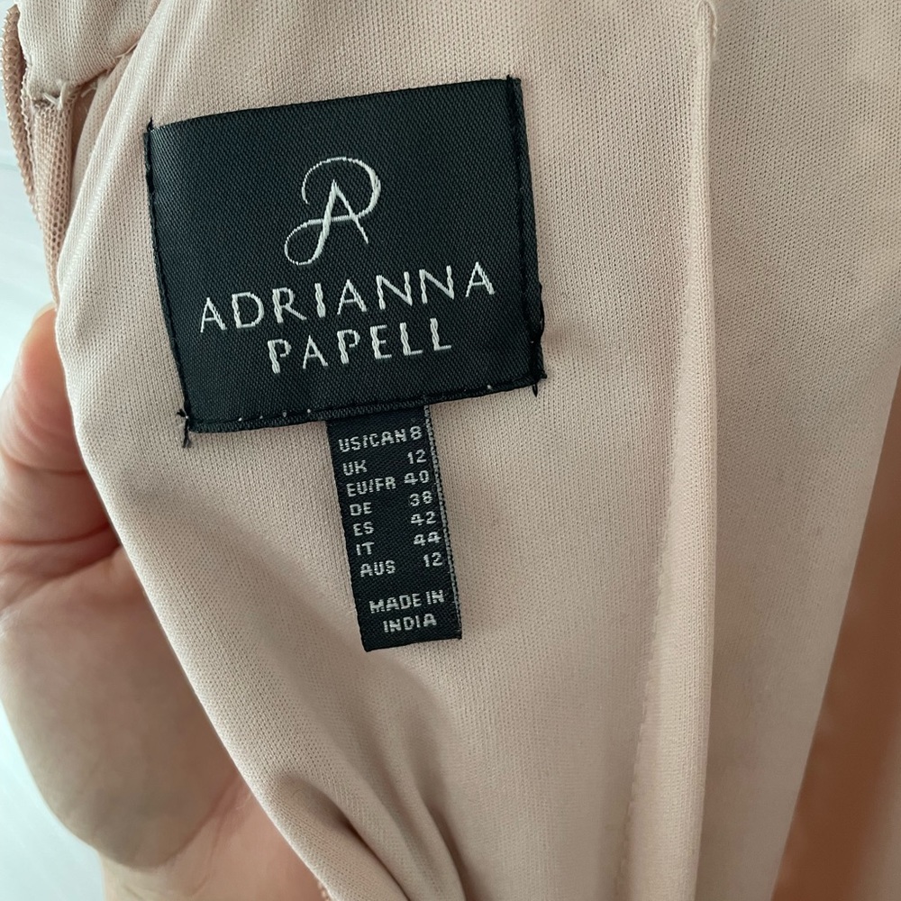 Adrianna Papell Scoop Back Long Dress
